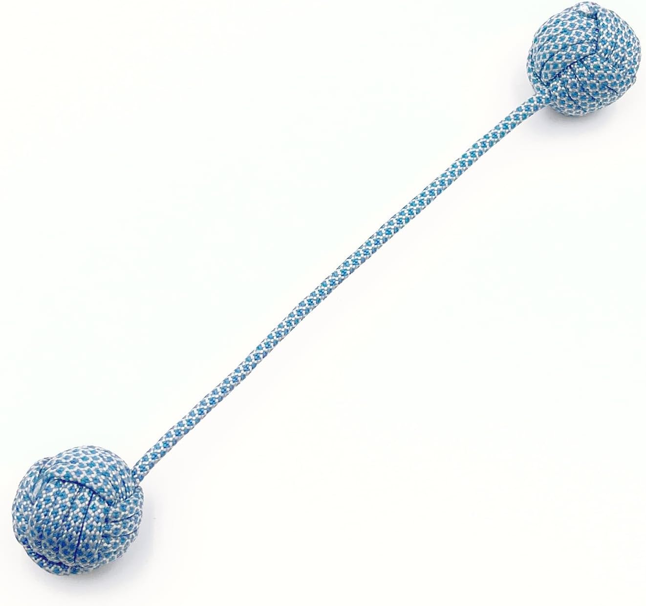 Fidget Beads Skill Toys, Fidget Toys, Parachute Cord and Steel Beads Handmade Fidget Beads, Beginners Worry Beads, Portable EDC Leisure Toys (Grey Blue)