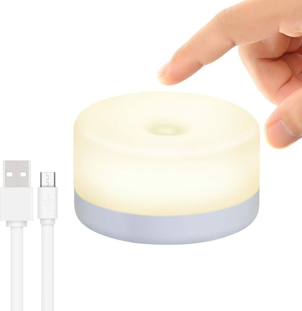 Rechargeable Mini Touch Night Light, Wireless LED Lamp for Kids - Portable, Dimmable Nursery Lamp