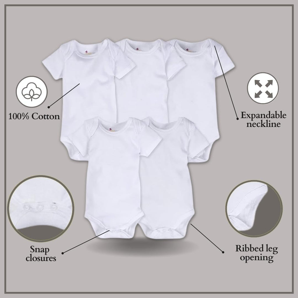 Miracle Baby 5-Pack Bodysuits
