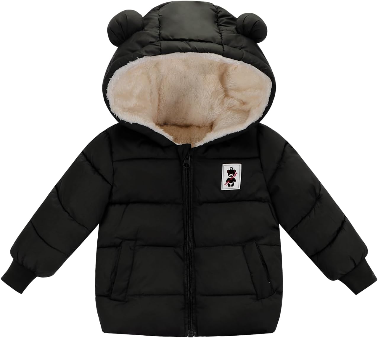 Newborn Baby Girls Fleece Outerwear Jacket Toddler Winter Coat Infant Clothes
