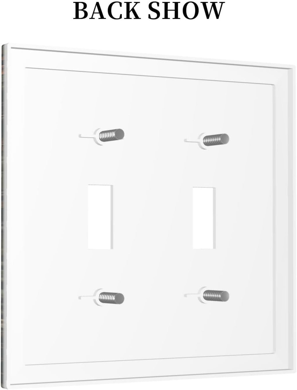 Decorative Switch Plates Vintage Morris Colorful Flower Green Leaf 2 Gang Double Toggle Outlet Light Switch Cover Wall Plate Electrical Faceplate For Bed Room Living Room Decor