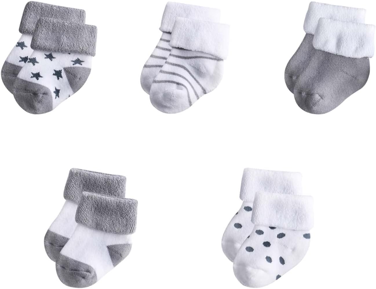 Newborn Layette Gift Set Bodysuits Pants for Baby Girl and Boy 24 Piece 100% Cotton Essentials and Accessories