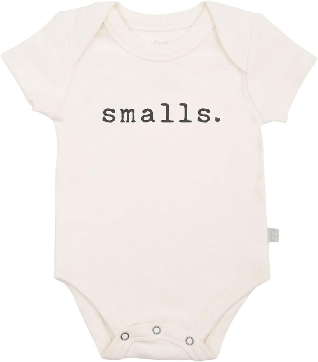 Finn + Emma Organic Cotton Graphic Baby Onesie - Gender Neutral Bodysuits for Babies 0-12 Months in Multiple Sizes and Styles