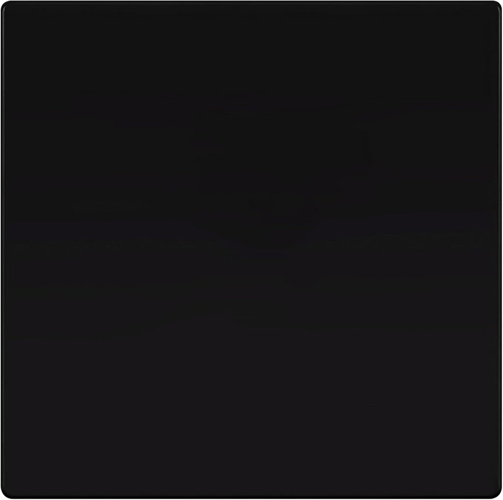 TG Screwless Double Blank Wall Plate, Child Safe Blank Device Outlet Cover, Mid-Size 2-Gang 4.88" H x 4.92" L, Polycarbonate Thermoplastic, UL Listed, SP-MB2-BK, Black (1 Pack)