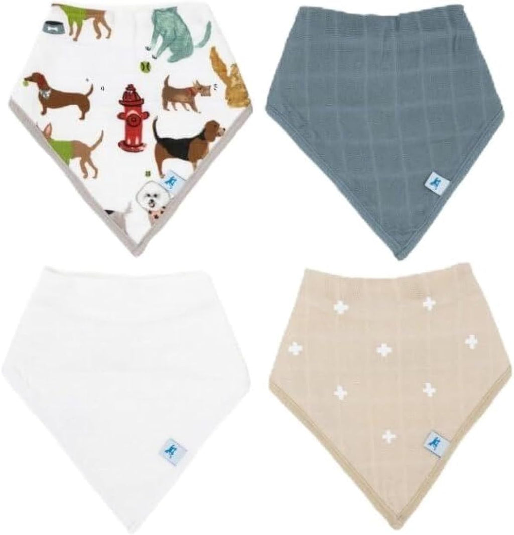 Little Unicorn Cotton Muslin with Fleece Bandana Bib