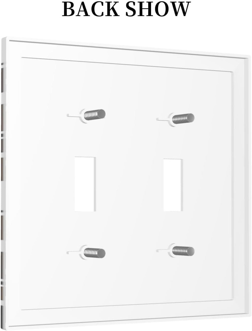 Decorative Switch Plates Rustic Cowhide Highland Cow Milk Cow 2 Gang Double Toggle Outlet Light Switch Cover Wall Plate Electrical Faceplate For Farmhouse Home Decor