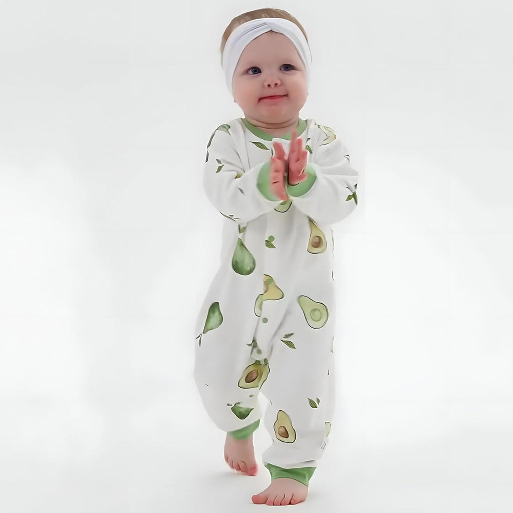 100% Organic Cotton Soft 3-24 Months Baby Romper Jumpsuits for Boys and Girls Unisex Long Sleeve