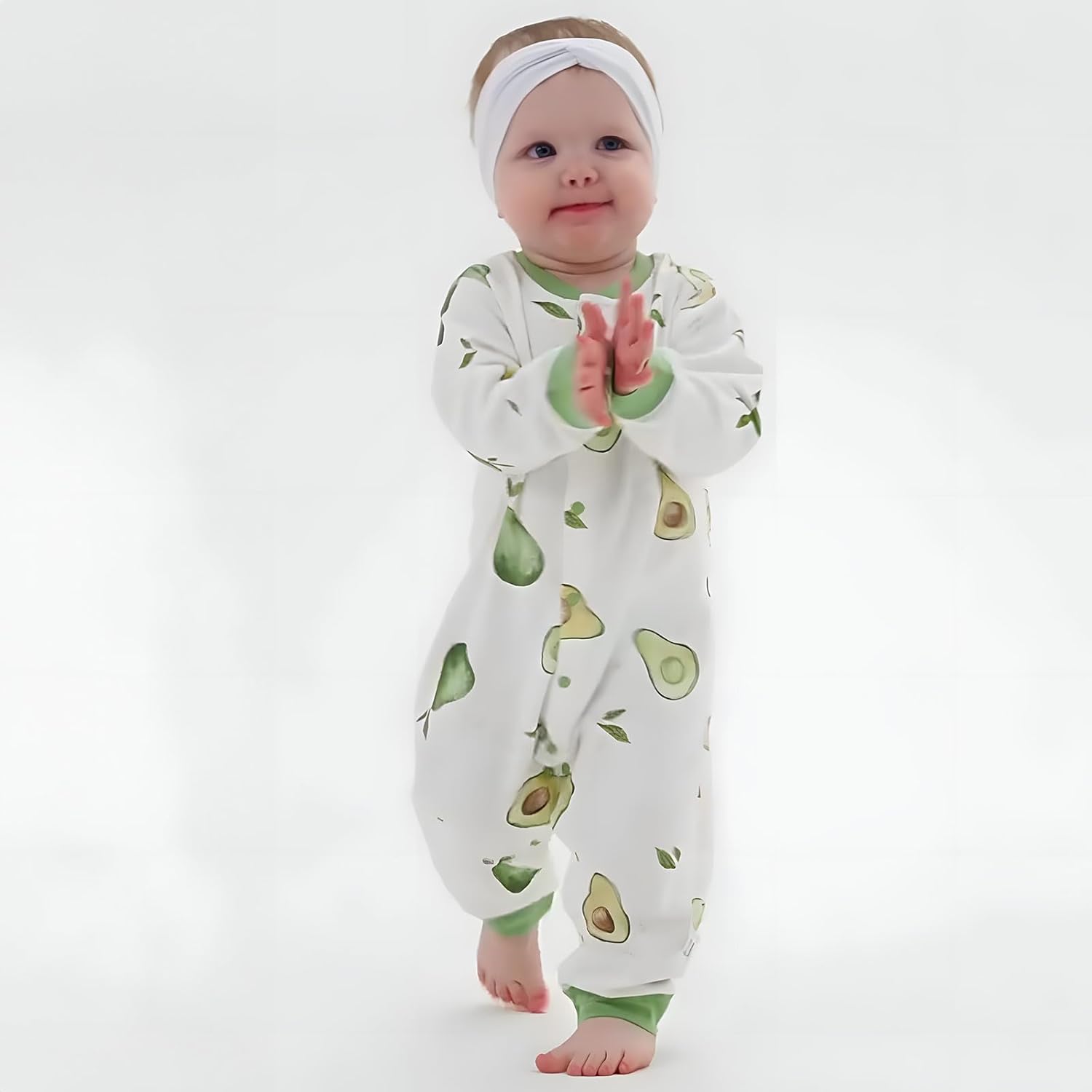 100% Organic Cotton Soft 3-24 Months Baby Romper Jumpsuits for Boys and Girls Unisex Long Sleeve