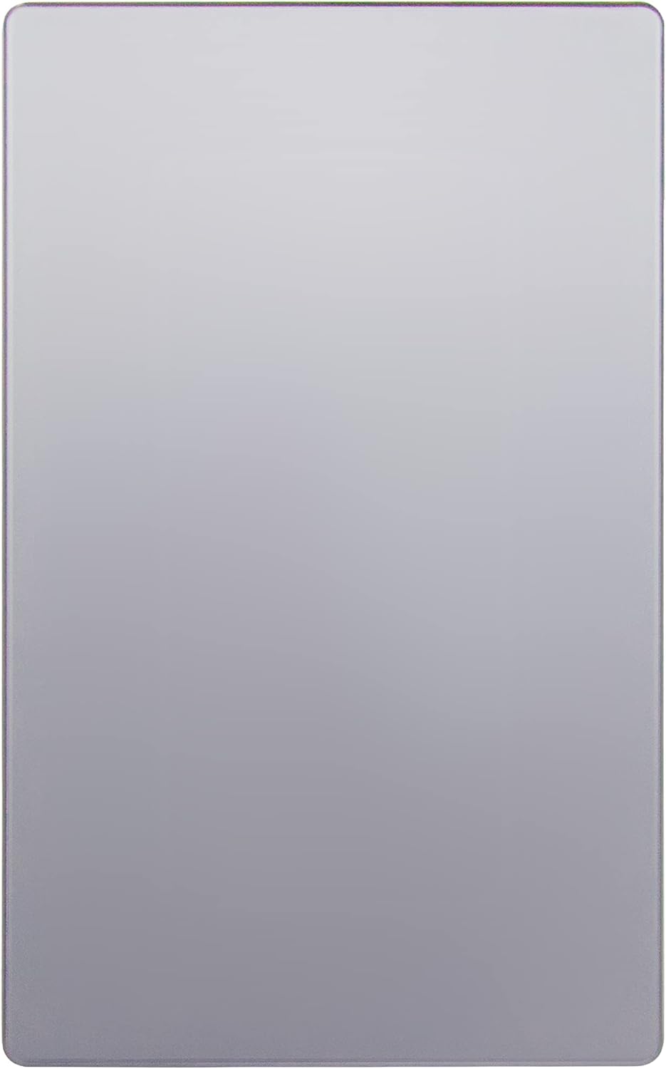 ENERLITES Screwless Blank Wall Plate, Child Safe Blank Device Outlet Cover, Standard Size, 1-Gang 4.68" x 2.93", Polycarbonate Thermoplastic, UL Listed, SI8801-SV, Silver