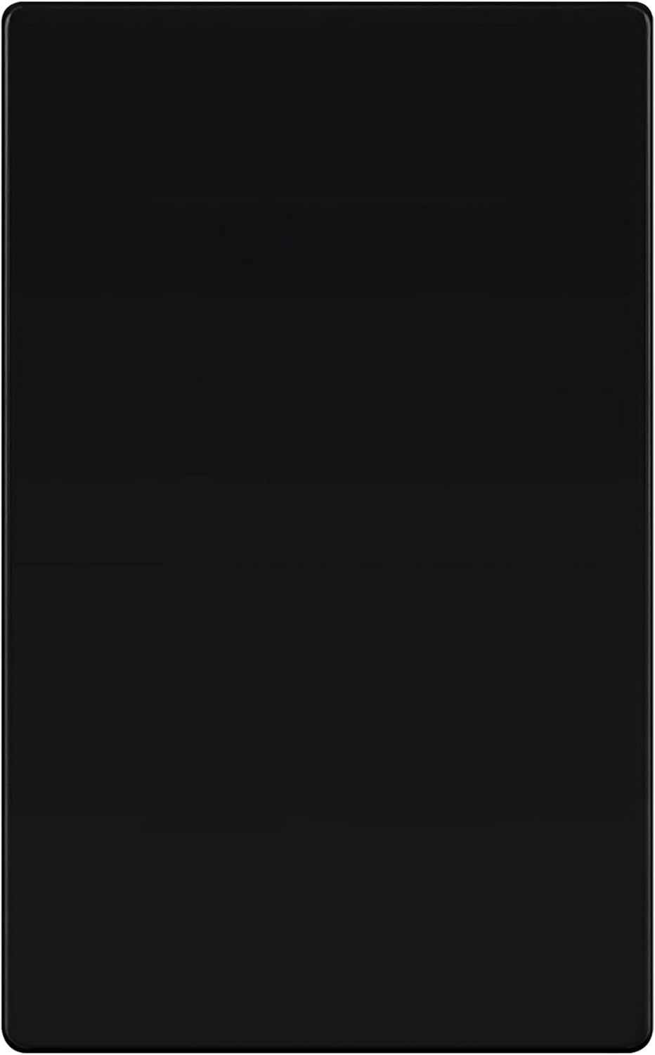 TG Mid-Size Screwless Blank Wall Plate, Child Safe Blank Device Outlet Cover, Medium Size 1-Gang 4.88" H x 3.11" L, Polycarbonate Thermoplastic, UL Listed, SP-MB1-BK, Black (1 Pack)