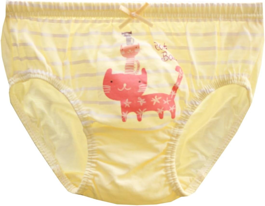 CHUNG Toddlers Little Girls Cotton Briefs Panties Pack of 5/6 Print Underwear 2T-10Years