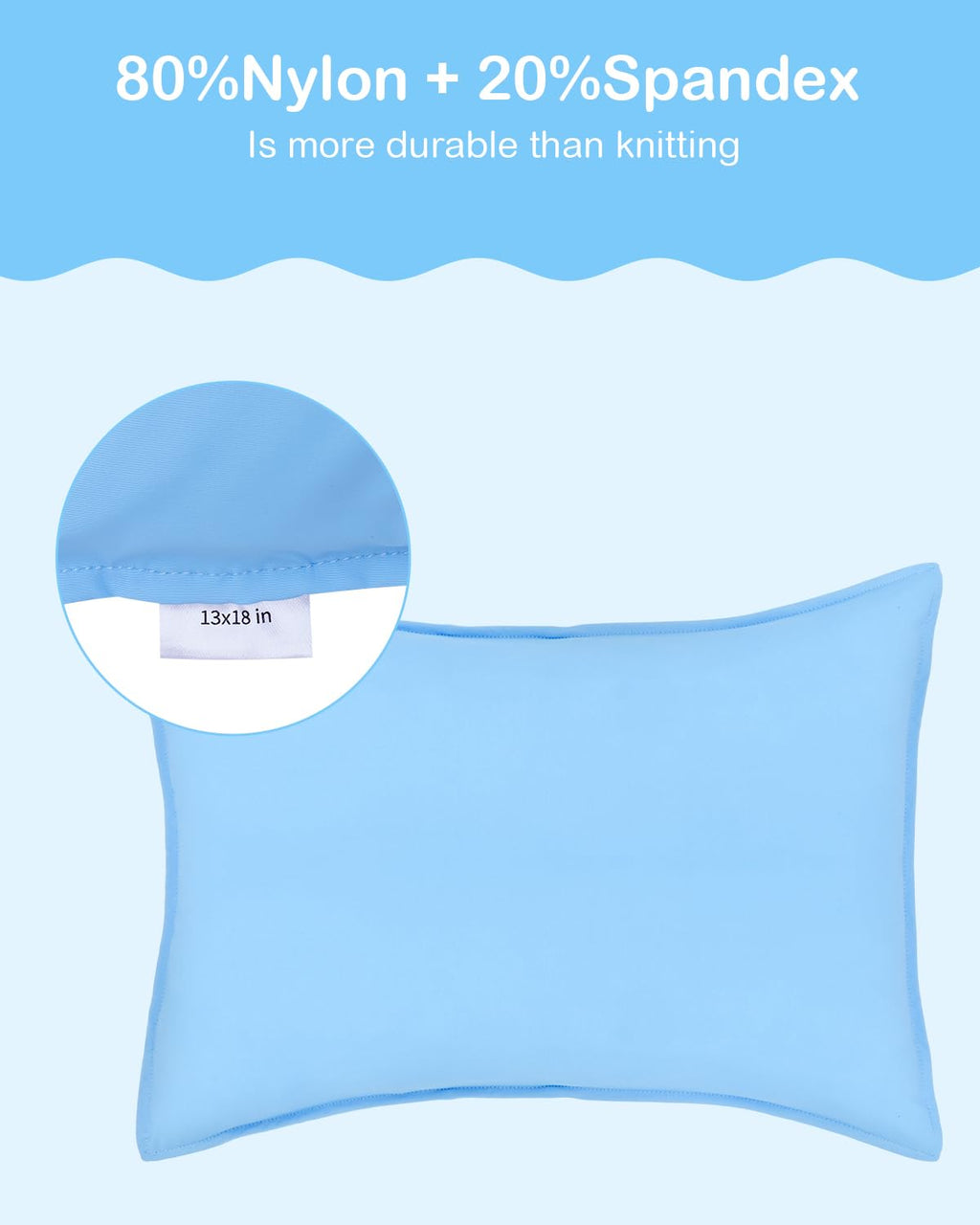 ALVABABY Toddler Pillowcases Stretchy Soft Kids Pillow Cover 2 Pack Fit 13"x 18" or 12"x16" Envelope for Girl Boy Sleepy Travel Pink 2TPN02A