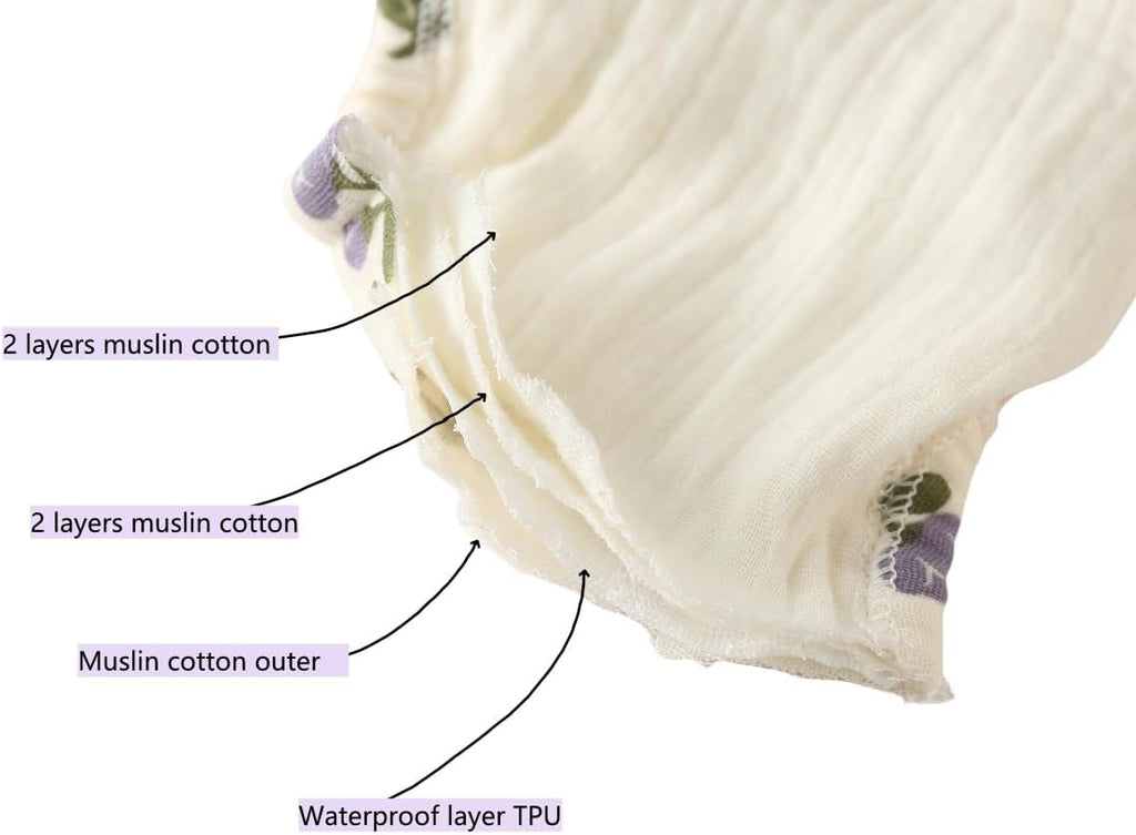 Baby Training Underpants,Soft Cotton Absorbent Potty Training Underwear For Baby Boys And Girls 6 Pack