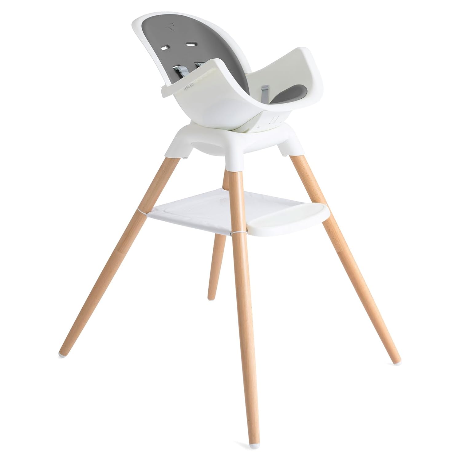 Joie Chai Multi-Mode Highchair - European Beech Wood, Convertible, 9+ Modes, Birth up to 60 lb. (Shadow)