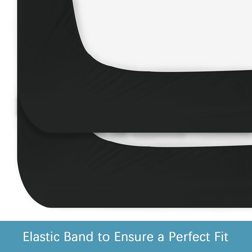 2 Pack Twin Mattress Protector Waterproof, Noiseless & Soft Coverage Mattress Fitted Sheet Twin with Deep Pocket up to 14", Super Breathable & Easy Wash Twin Size Mattress Protector