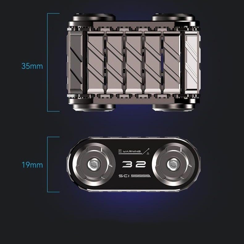 Tank Fidget Toys Adults-Metal Fidget Roller Relief Stress Slider Toys Comfortable Grip,EDC Fidget Spinner Desk Office Stress Relief Toy, Anxiety Autism ADHD Gifts for Adults