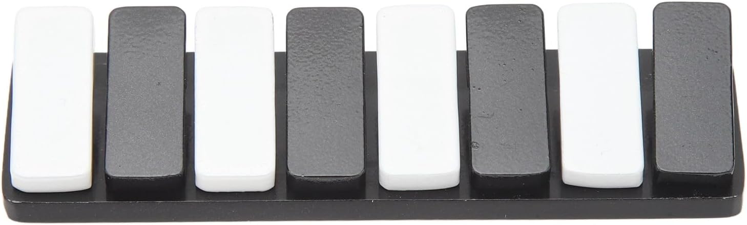 Fidget Slider Toy, Piano Key Haptic Clicker Toy, Alloy Metal Poker Push Card Fidget Slider Toy, Mini Slide Toys Compact Fidget Slider Toys (Black)