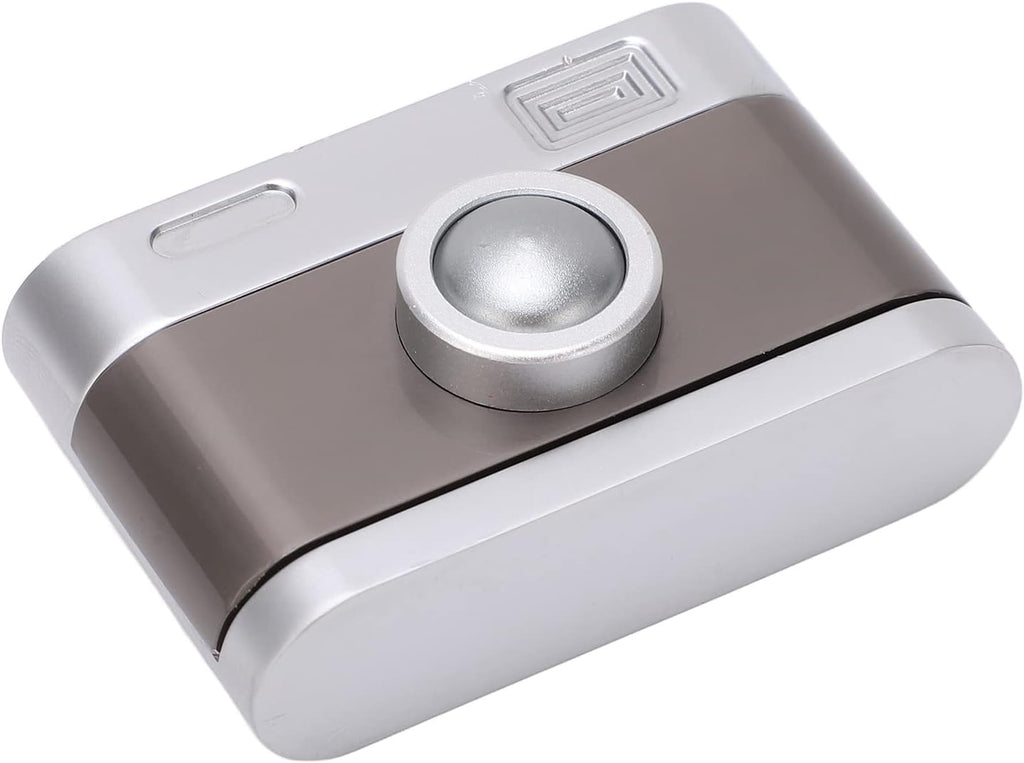 Estink Camera Shaped Metal ADHD Push Slider Toy, Metal Push Card Fidget Slider, Camera Shaped ADHD Push Slider Toy Office Desk Toys Gifts for Adults Kids Students Teens