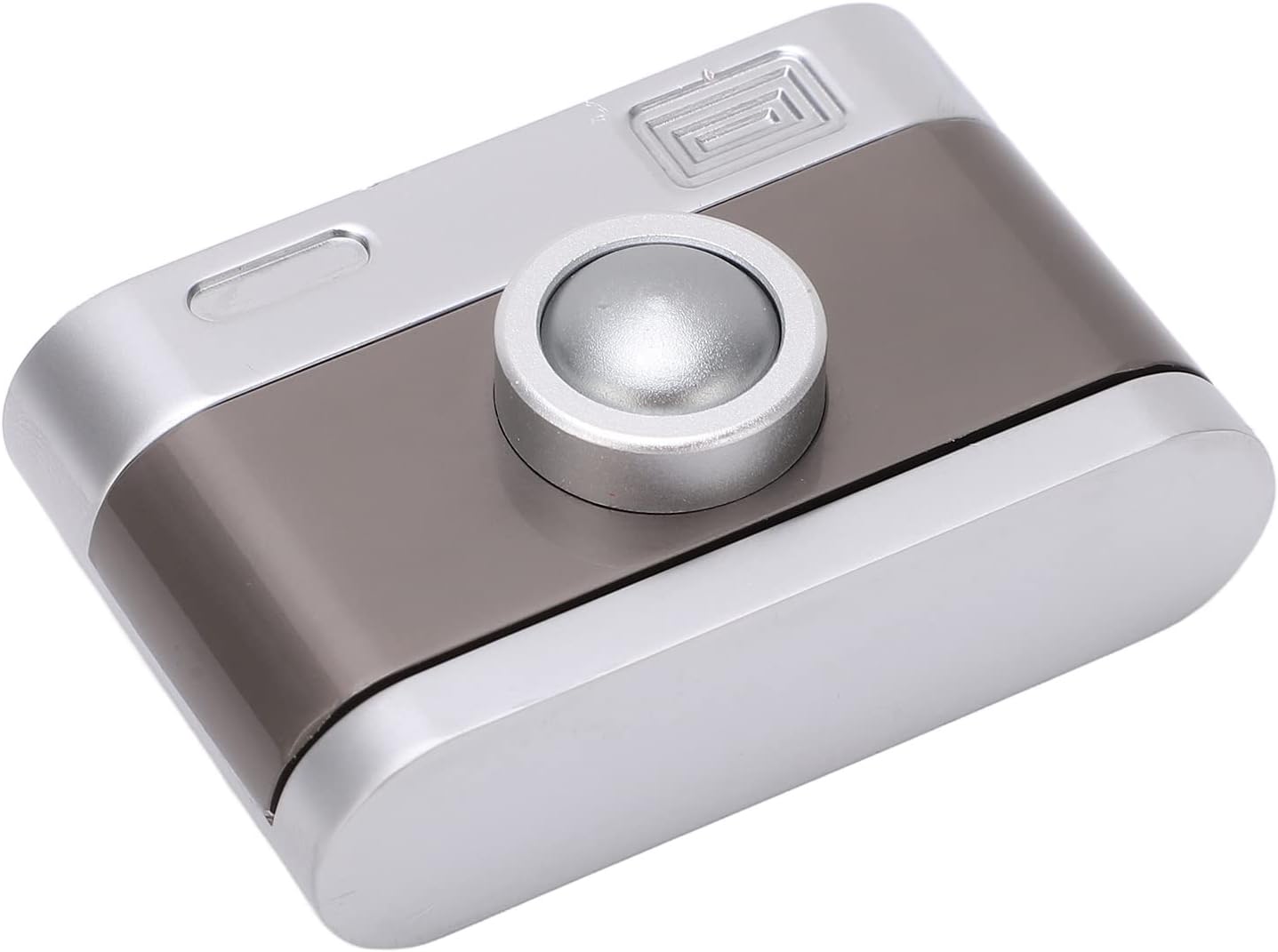 Estink Camera Shaped Metal ADHD Push Slider Toy, Metal Push Card Fidget Slider, Camera Shaped ADHD Push Slider Toy Office Desk Toys Gifts for Adults Kids Students Teens