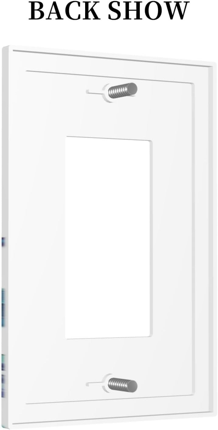 Decorative Outlet Covers Vibrant Turtle Seagrass Watercolor Painting 1 Gang Single Rocker Light Switch Cover Plate Wall Plates GFCI Faceplate for Bathroom living Room Decor