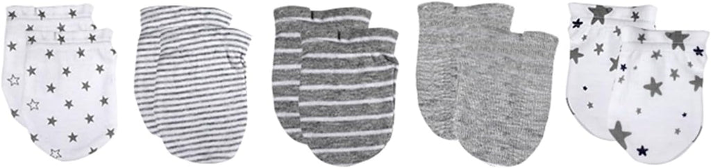 5 Pairs Baby Not Scratch Mittens 0-6 Months New Born Boy Girl Gloves Cute Infant Accessories