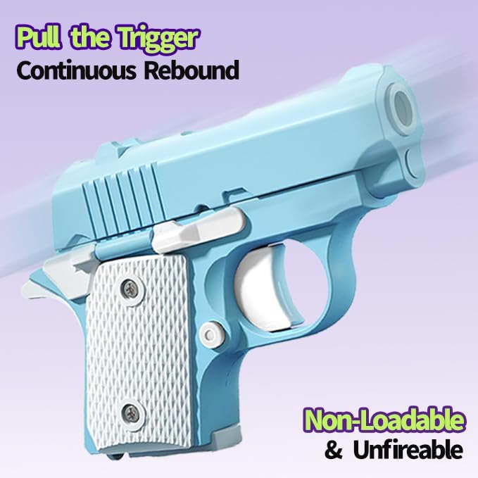 Fidget Toys for Adults, 1911 3D Printed Small Pistol Toys, Stress Relief Pistol Toys Suitable for Relieving ADHD, Anxiety, Suitable Toys for Friends Adults and Kids Best Gift