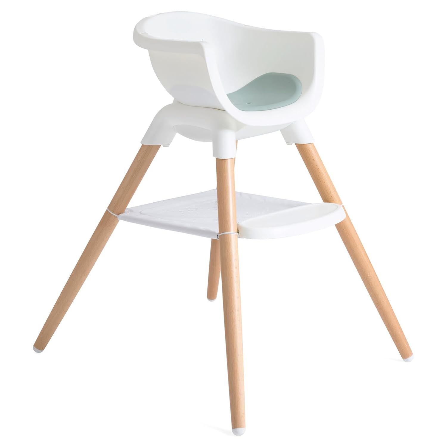 Joie Chai Multi-Mode Highchair - European Beech Wood, Convertible, 9+ Modes, Birth up to 60 lb. (Mist)