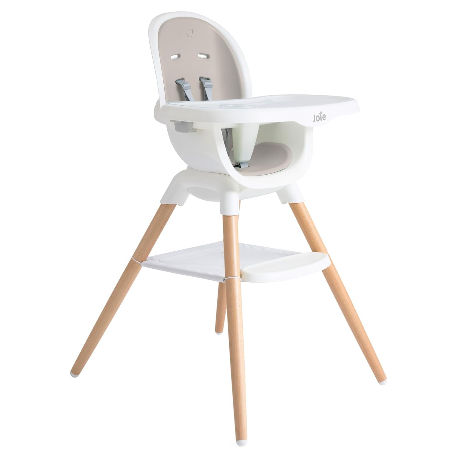 Joie Chai Multi-Mode Highchair - European Beech Wood, Convertible, 9+ Modes, Birth up to 60 lb. (Walnut)