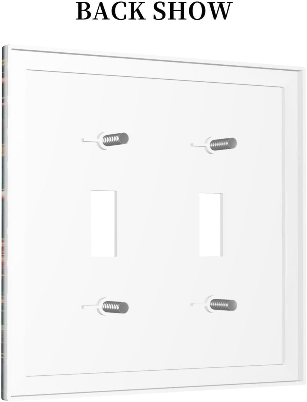 Decorative Switch Plates Baroque Vintage Peony Flower Floral 2 Gang Double Toggle Outlet Light Switch Cover Wall Plate Electrical Faceplate for Bedroom Farmhouse Decor