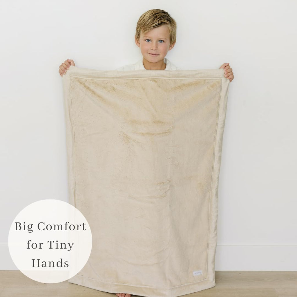 SARANONI Receiving Blankets for Babies Super Soft Boutique Quality Lush Luxury Baby Blanket (Ivory, Receiving Blanket 40" x 30")