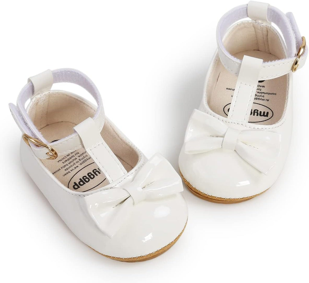Baby Shoes Mary Jane Flats Non Slip Soft Sole Infant Toddler Sneakers First Walkers Party Christmas Dress Shoes