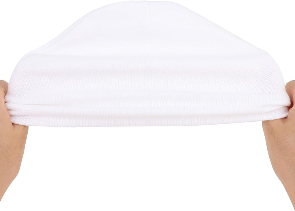 DRESHOW BQUBO 4 Pieces Baby Beanie Newborn Toddler Soft Cute Knit Hat Hospital Hats for Baby Boys Infant Cap Beanies