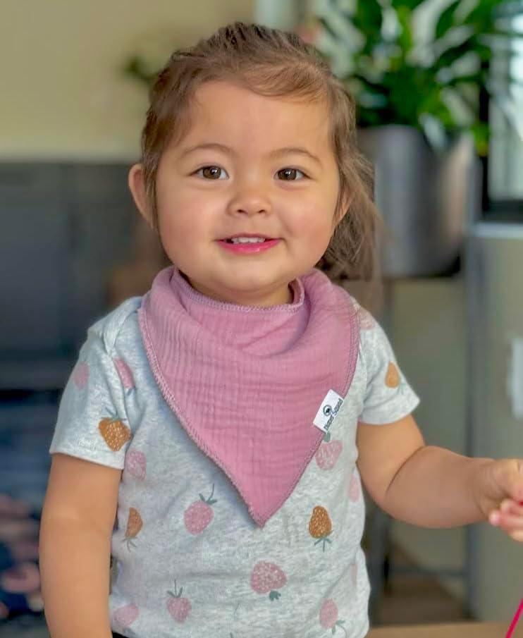 DiaperSquad's Baby Bibs for Drooling and Teething, Bibs for Boys, Baby Girl - Solid Cotton Baby Drool Bibs