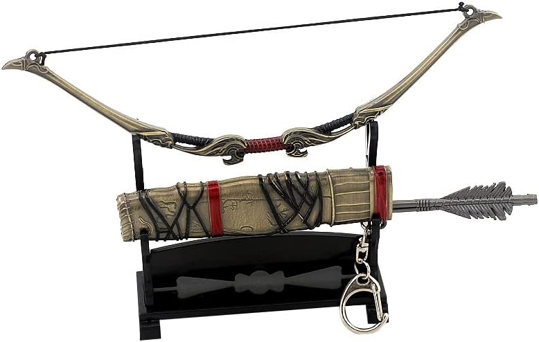 God of War Ragnarök Kratos Action Figures Game Toys Collection Keychain Desk Decoration Backpack Pendant Gift (Atreus Talon Bow and Arrow)