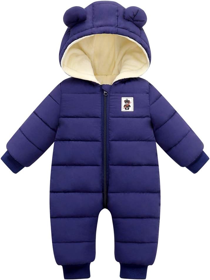 Cute Baby Boys Snowsuit New Born baby girls Winter Coat Toddler Clothes