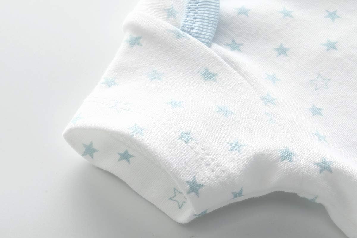 Kiddiezoom Baby Bodysuit Newborn Short Sleeve baby One-Piece Cotton 5-Pack baby clothes