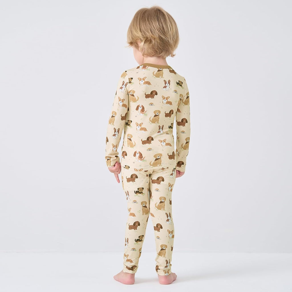 pureborn Baby Viscose From Bamboo Pajamas Set Pjs - Kids Toddler Girl Snug Fit Viscose Sleepwear 2pcs 18M-8Y