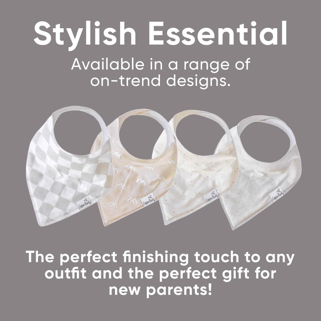 Copper Pearl 6 Pack Soft Cotton Baby Bibs for Drooling and Teething, Absorbent Drool Bibs for Baby Girl and Boy, Adjustable to Fit Newborns to Toddlers, Tons of Styles (Henry Set)