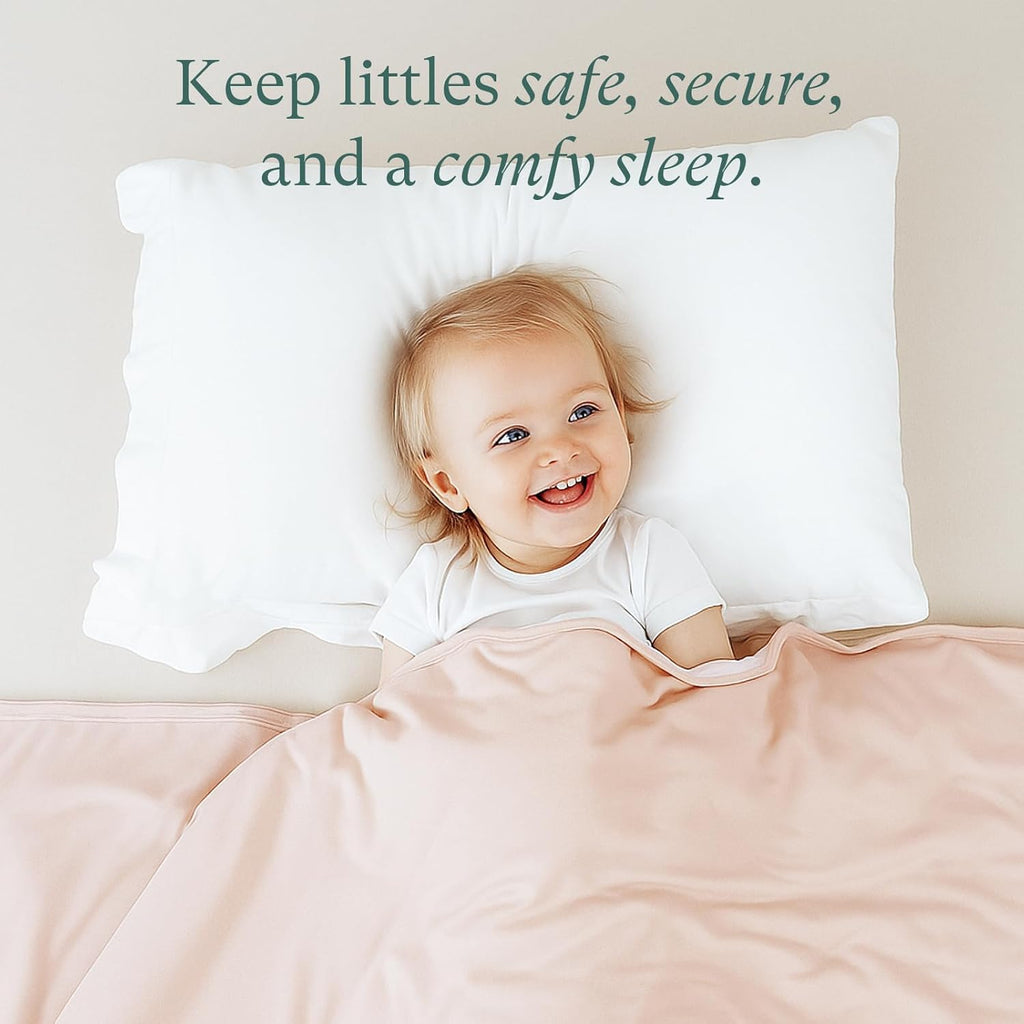 Supersoft Toddler Comforter, Premium Bamboo Viscose Crib Blanket, Cozy 1.0 Tog Lightweight Quilt for All Seasons 39"×55"