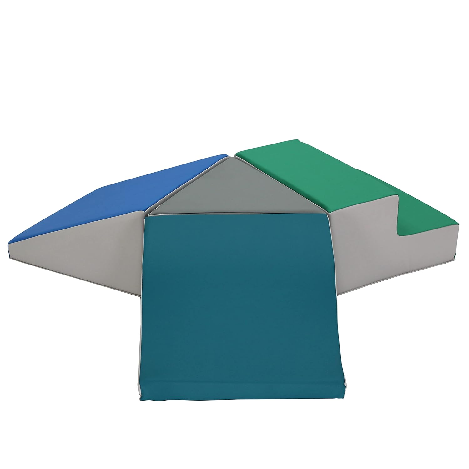 FDP SoftScape Toddler Playtime Junction 360 Climber, Indoor Active Play Structure for Toddlers and Kids; Safe Soft Foam for Crawling, Climbing and Sliding (4-Piece) - Contemporary, 13799-CT