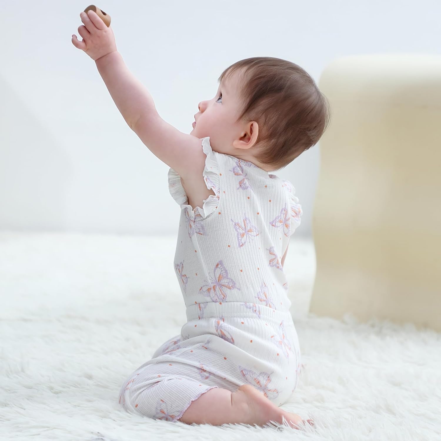 Baby Bodysuit and Pant Set Summer Ribbed Mix Match Infant Boy Girl Clothes Outfits