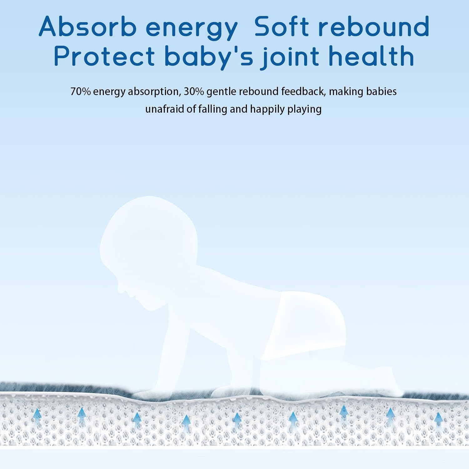 Baby Play Mat for Floor Tummy Time Mat Nursery Rug Muscle Mat Area Rug Playroom Rug Tatami Mat 6'7"x4'11" Memory Foam 1.3" Thick Crawling Mat For Babies,Toddlers, Infants, Kids,Floor Mat(Green)