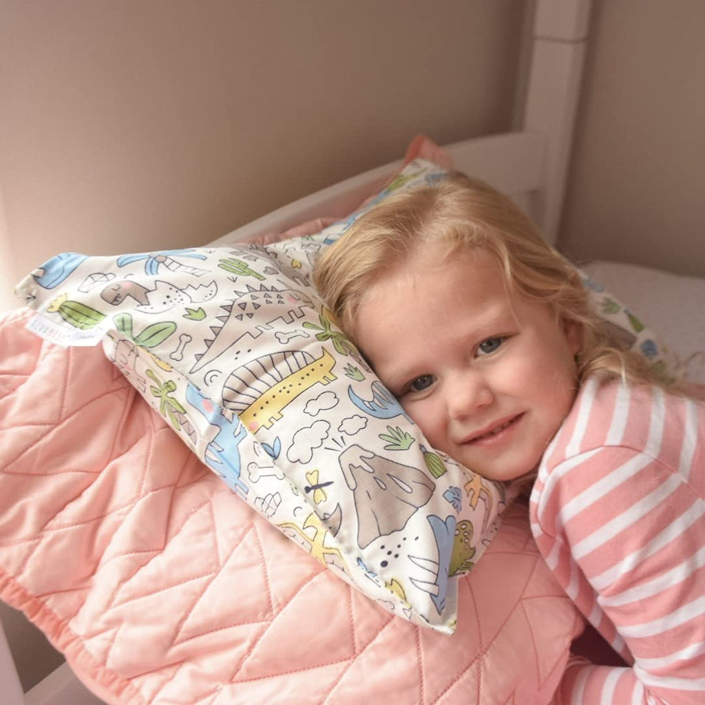 ALVABABY Toddler Pillowcases, Fits 14x19 in Kids Pillow, 2 Pack Organic Cotton Baby Pillow Cover Envelope Kids Pillowcases for Boys Girls 2L-TPW16-US