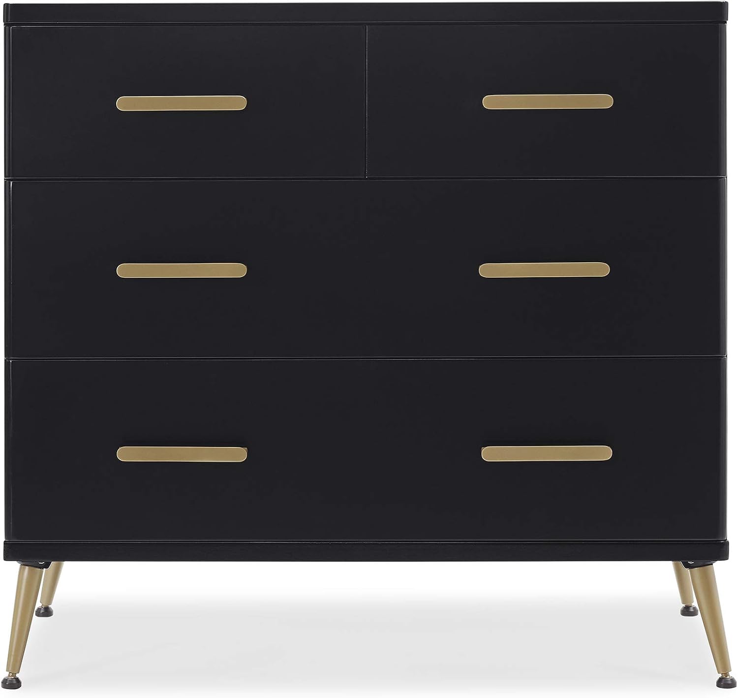 Delta Children Sloane Crib 7-Piece Baby Nursery Furniture Set–Includes: Convertible Crib, Dresser, Changing Top, Crib Mattress, Fitted Sheets, Toddler Guardrail & Changing Pad, Black w/Melted Bronze