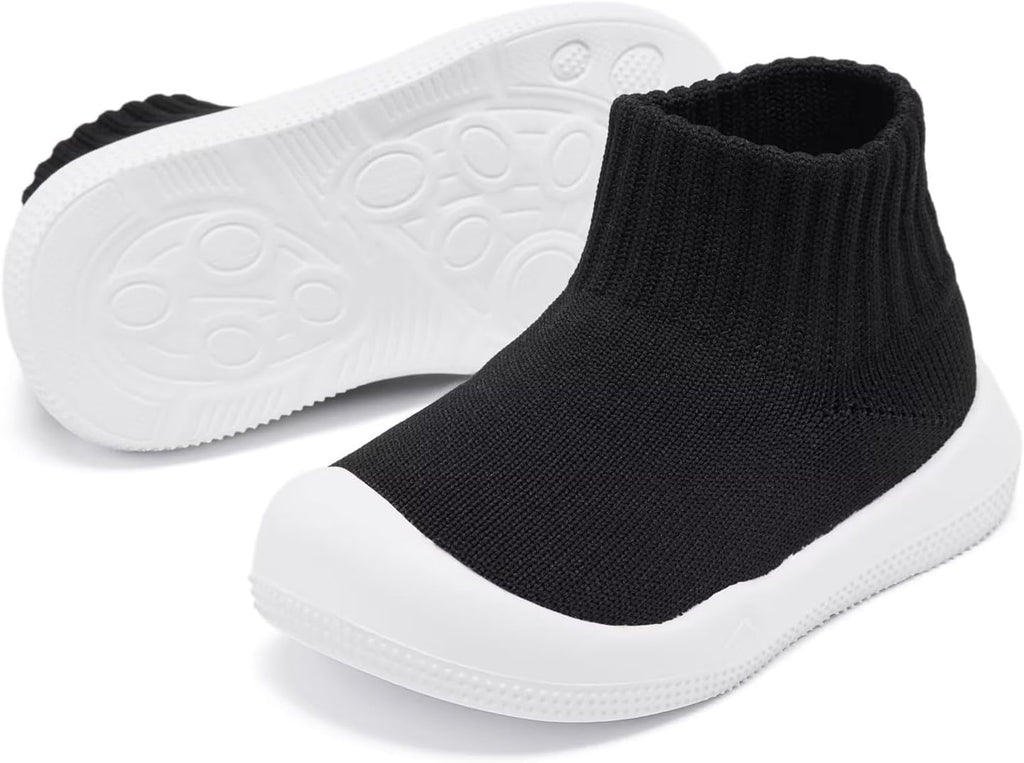 Eashi Baby Boy Girl Non-Skid Indoor Infant Walking Shoes Breathable Warm Elastic Sock Shoes with Memory Sole Protect Toes Outdoor Sneakers