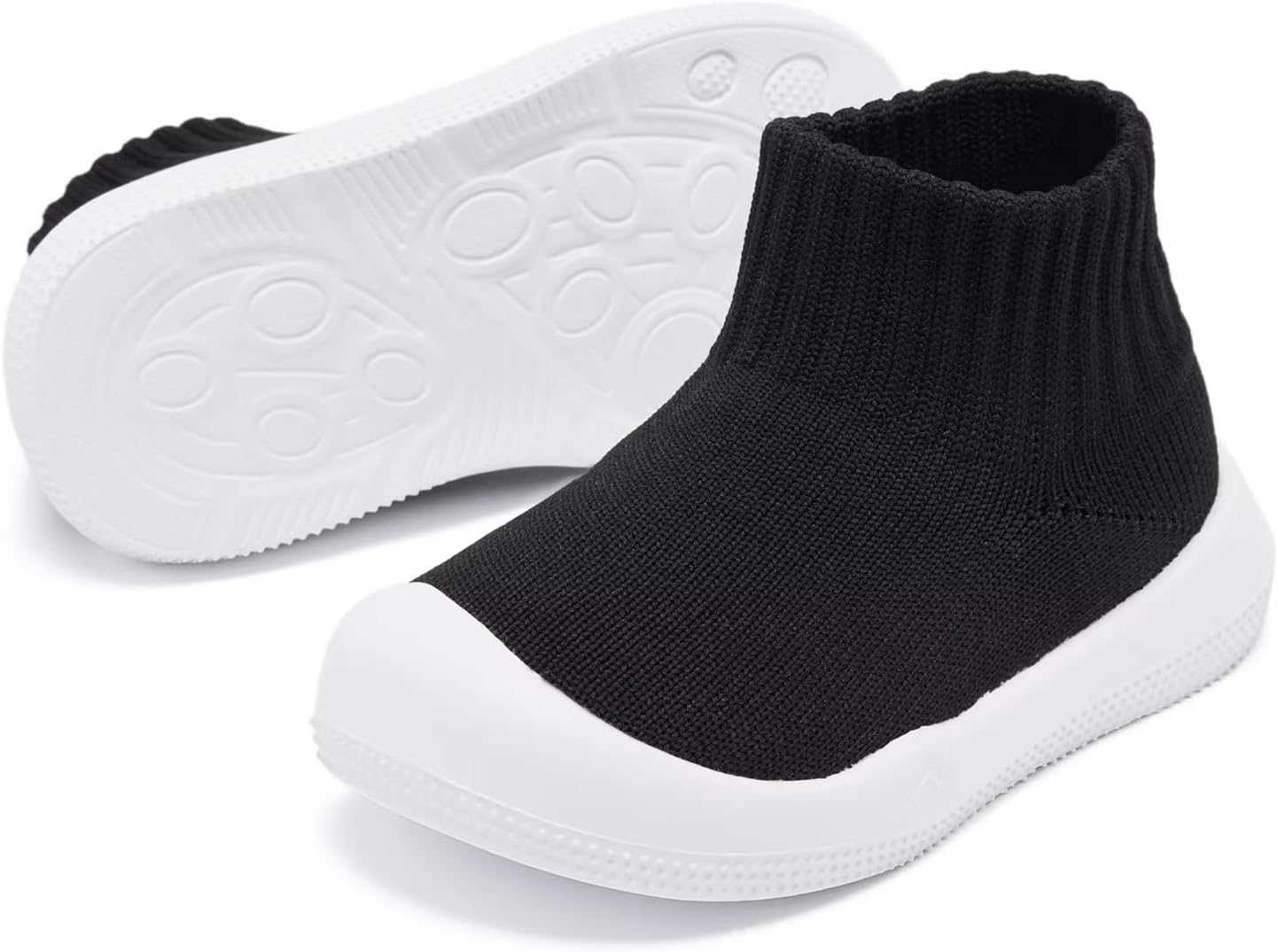 Eashi Baby Boy Girl Non-Skid Indoor Infant Walking Shoes Breathable Warm Elastic Sock Shoes with Memory Sole Protect Toes Outdoor Sneakers