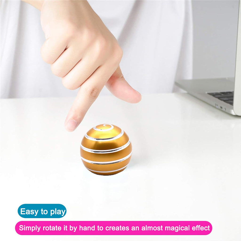 Desk-Fidget-Kinetic-Toys Cool-Gadgets: Cool-Stuff Thing Game Toy for Adult Teen Children Kid, Optical-Illusion Stress Relief Gifts for Man Women Home Office School Christmas Spinning Up 300 Seconds