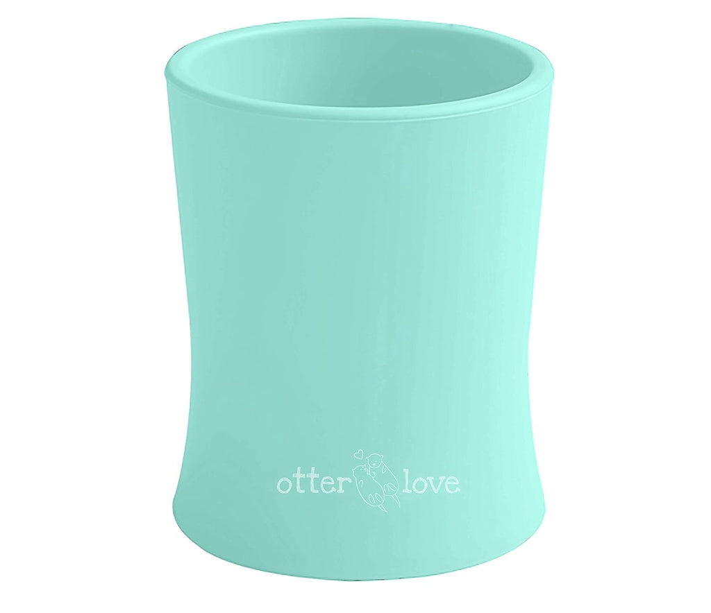 otterlove Silicone Baby & Toddler Training Cup - Pediatric OT Approved - 100% Platinum Pure LFGB Silicone - Unbreakable - Plastic Free - Tiny Cup Perfect for Baby Led Weaning (Mint)