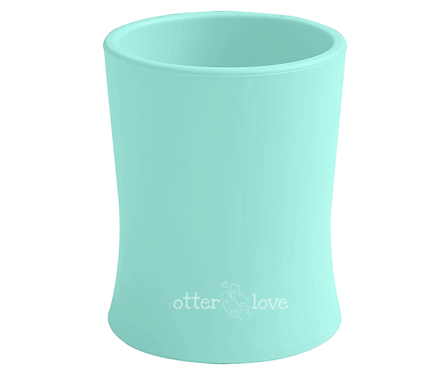 otterlove Silicone Baby & Toddler Training Cup - Pediatric OT Approved - 100% Platinum Pure LFGB Silicone - Unbreakable - Plastic Free - Tiny Cup Perfect for Baby Led Weaning (Mint)