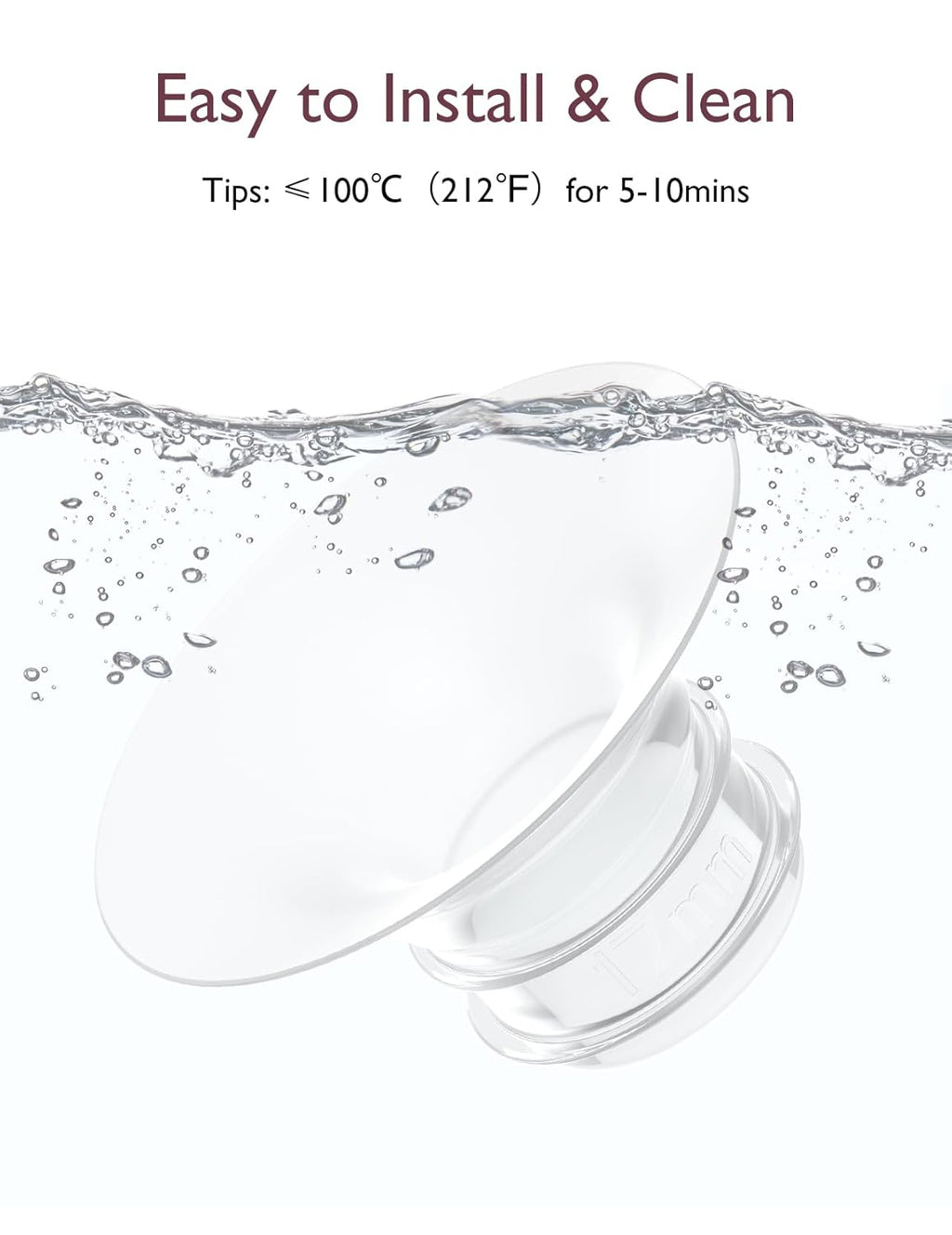 Momcozy Flange Insert 17mm Compatible with Momcozy M5. Original M5 Breast Pump Replacement Accessories, 1PC (17mm)